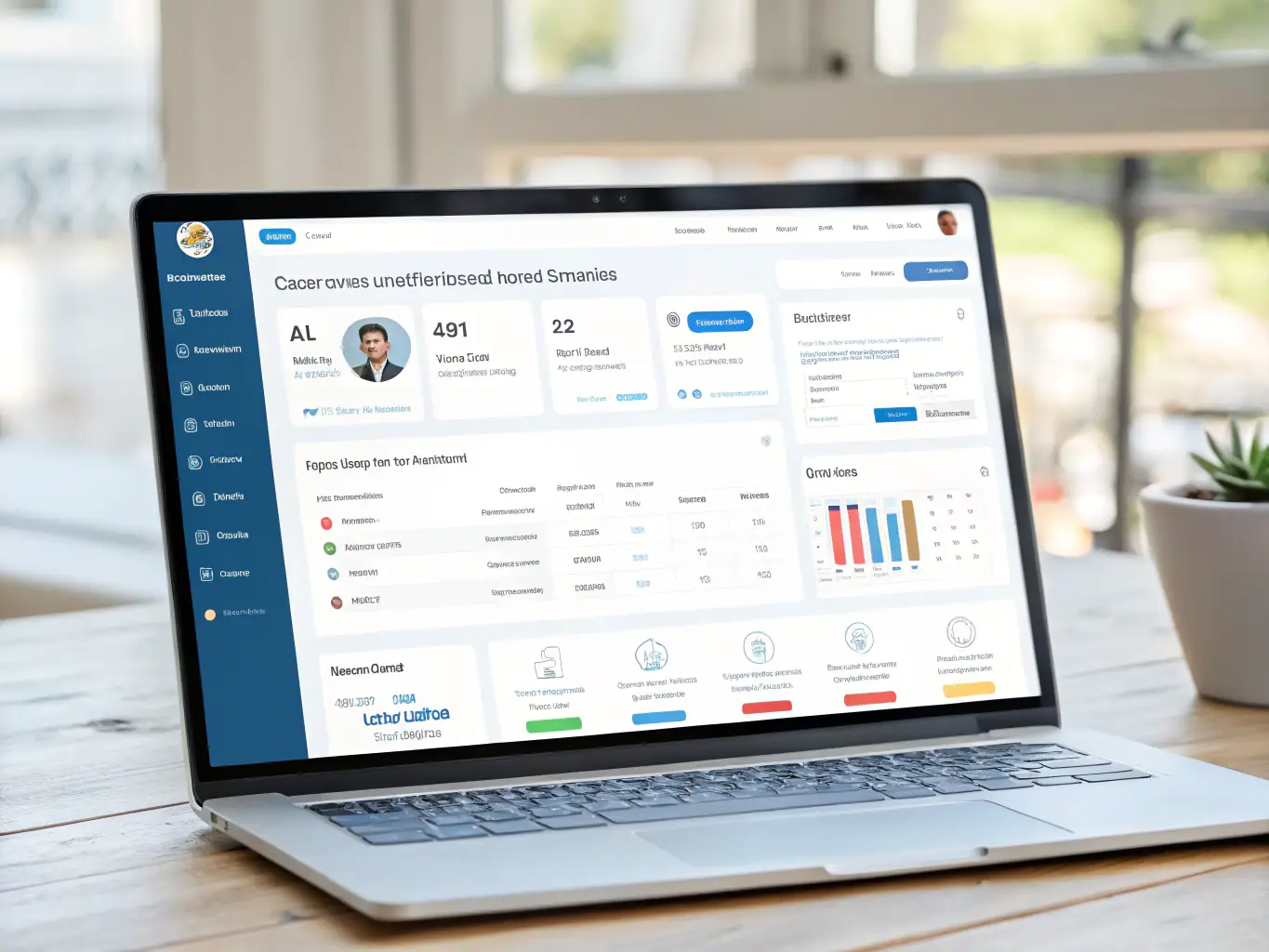 An image of the Zoho CRM interface on a tablet, demonstrating its versatility and mobile accessibility, with a focus on customization options.